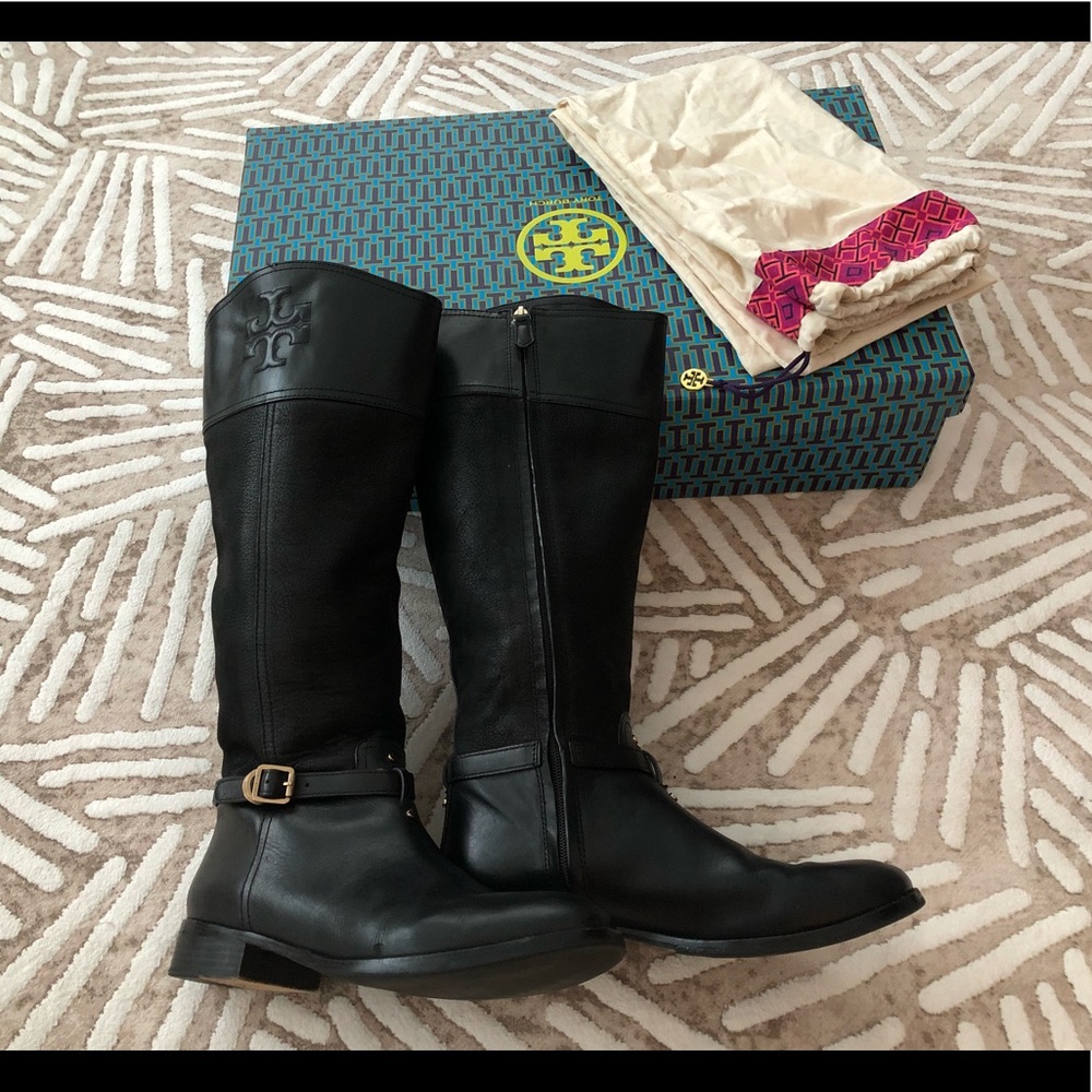 Tory Burch Fine Leather Riding Boots